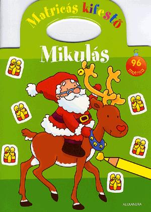 Matricás kifestő: Mikulás