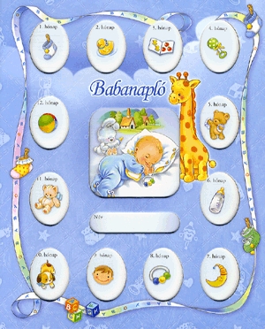 Babanapló (kék) - kicsi