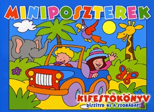Miniposzterek - Kifestőkönyv (kék)