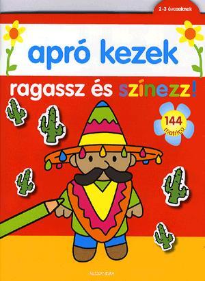 Apró kezek: Ragassz és színezz! (Piros)