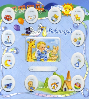 Babanapló (kék) -  nagy